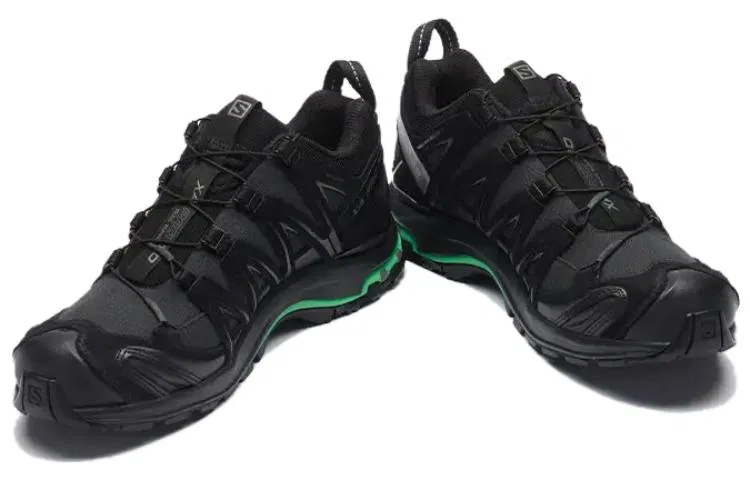 Детские кроссовки спортивные с низким верхом XA PRO 3D SALOMON, Black Green — фото 3