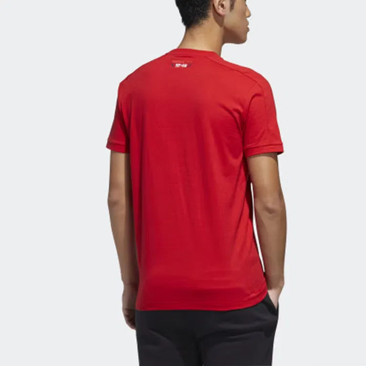 Футболка с круглым вырезом Neo m gk tee4 Adidas, красный — фото 3