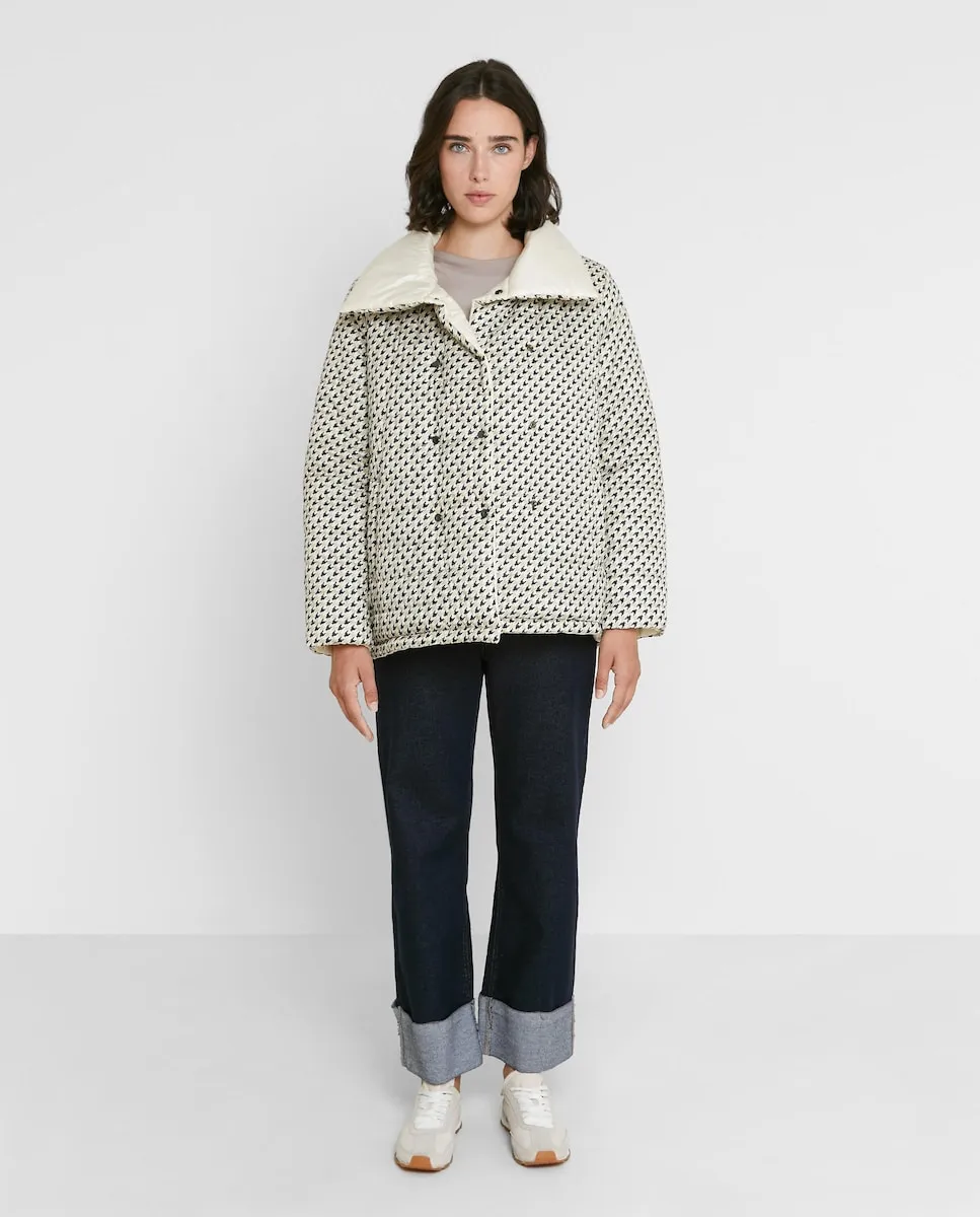 

Женское двустороннее стеганое пальто с перекрестной застежкой Trucco, светло-бежевый