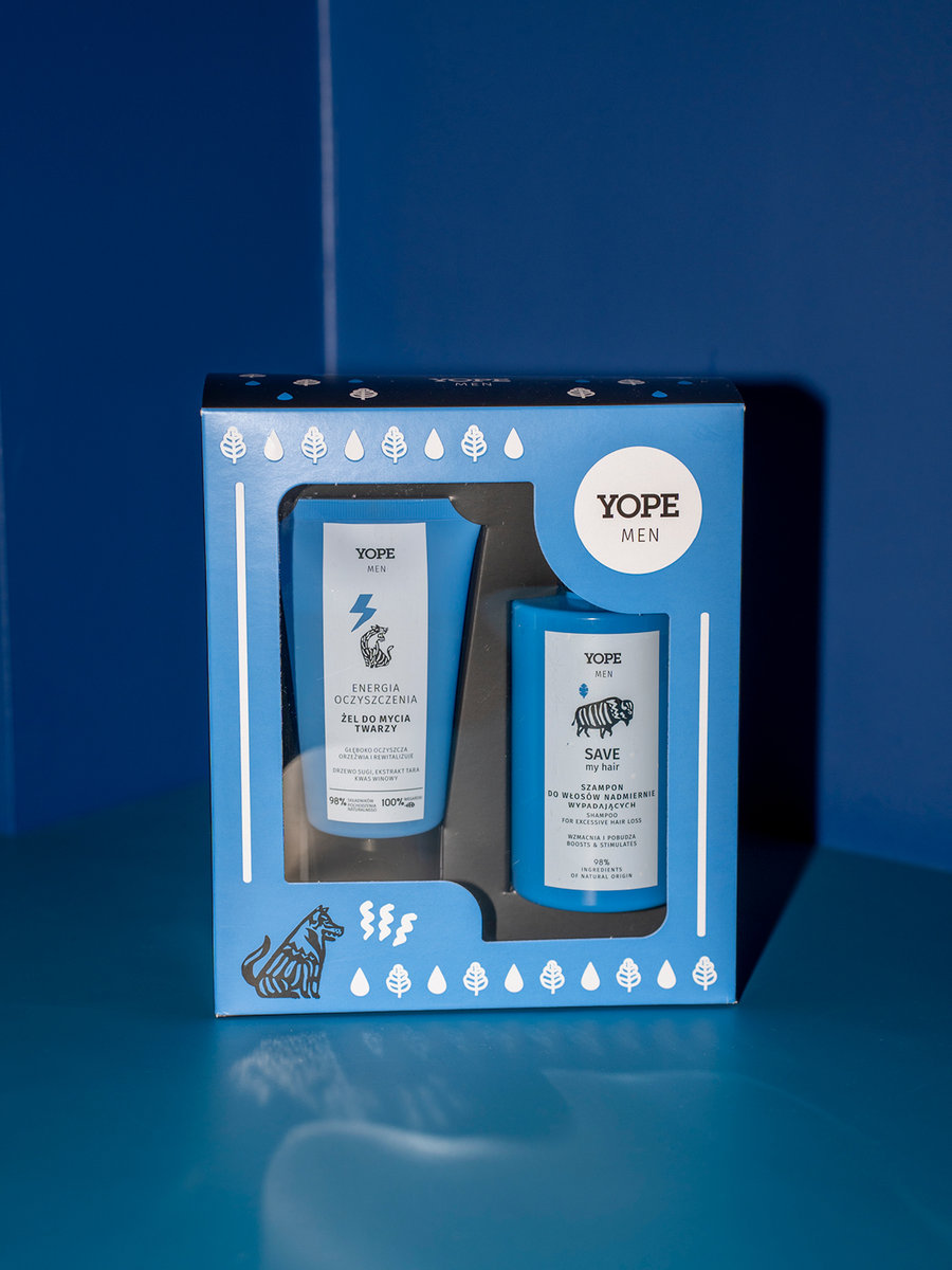 Гель для умывания лица Yope Men Wood Set 150 мл + Шампунь для волос Men Save My Hair 300 мл — фото 3