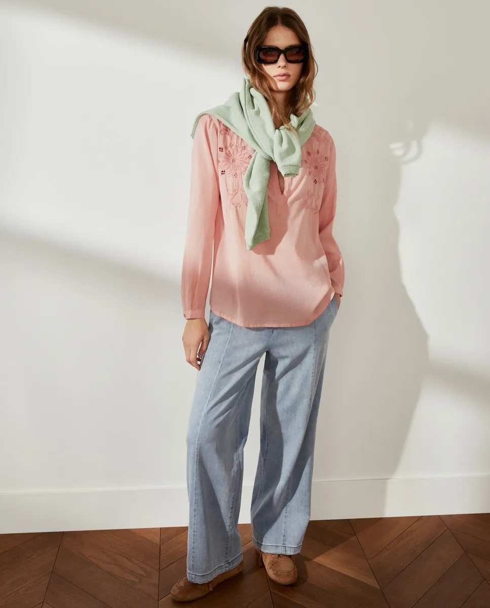 

Женские джинсы бойфренды Southern Cotton, бледно-голубой