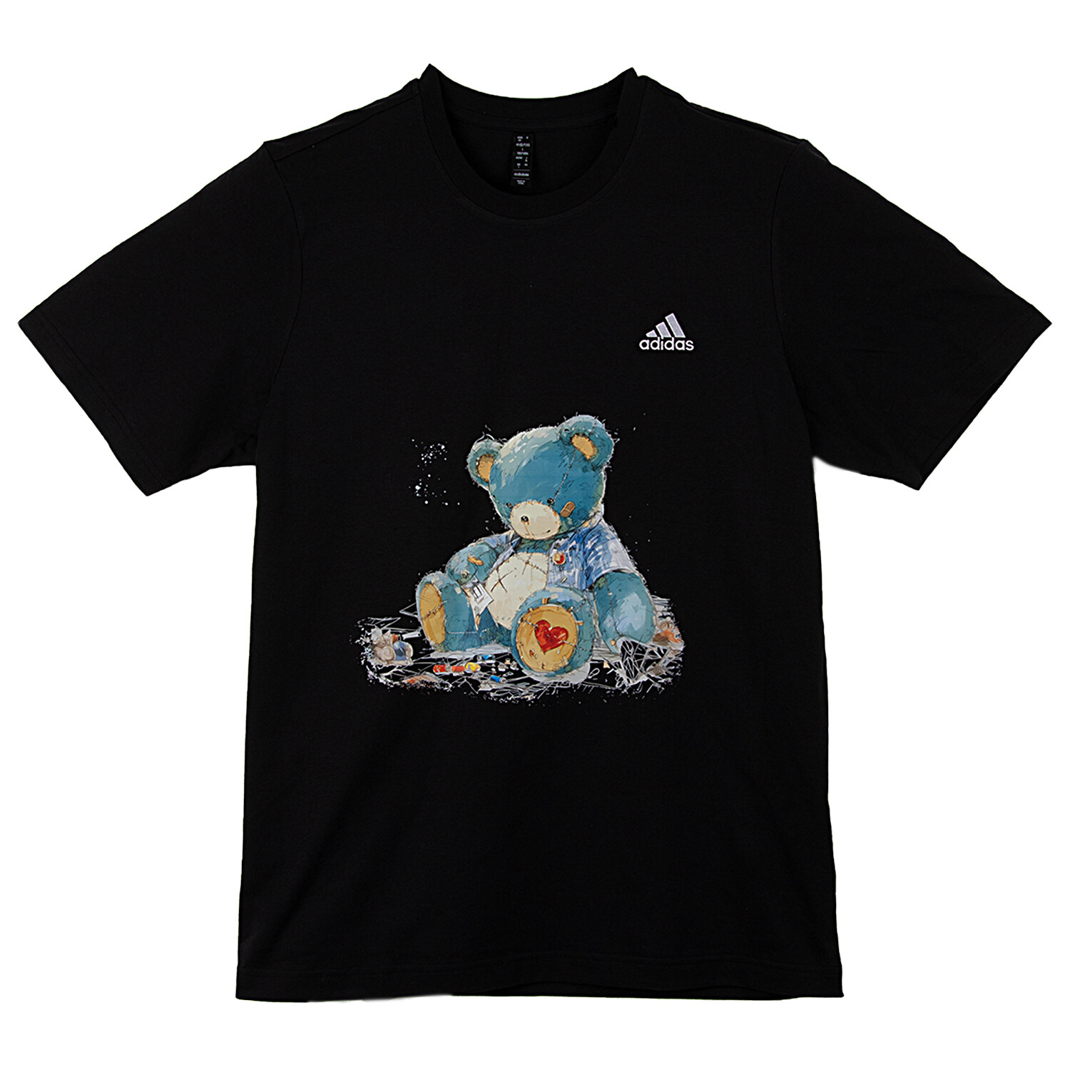 

Футболка унисекс черная Adidas, черный