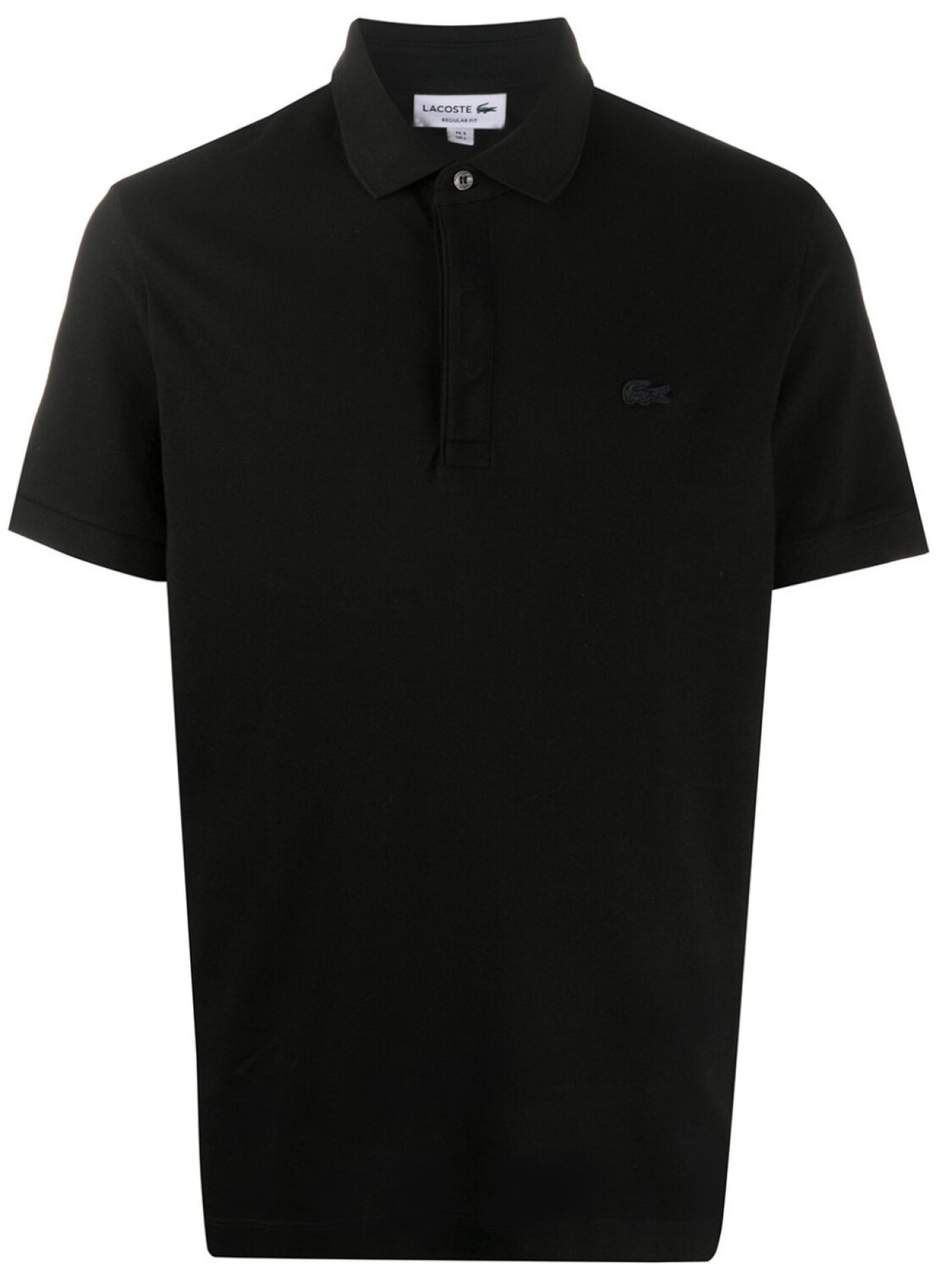 

Lacoste рубашка-поло с нашивкой-логотипом, черный