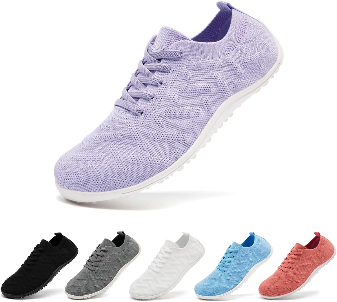 

Женские и мужские кроссовки для ходьбы и тенниса, без шнурков, для бега, с противоскользящей подошвой, повседневные, для тренировок, спортивные, для фитнеса, модные, легкие, удобные и дышащие Gdebyz, светло-фиолетовый