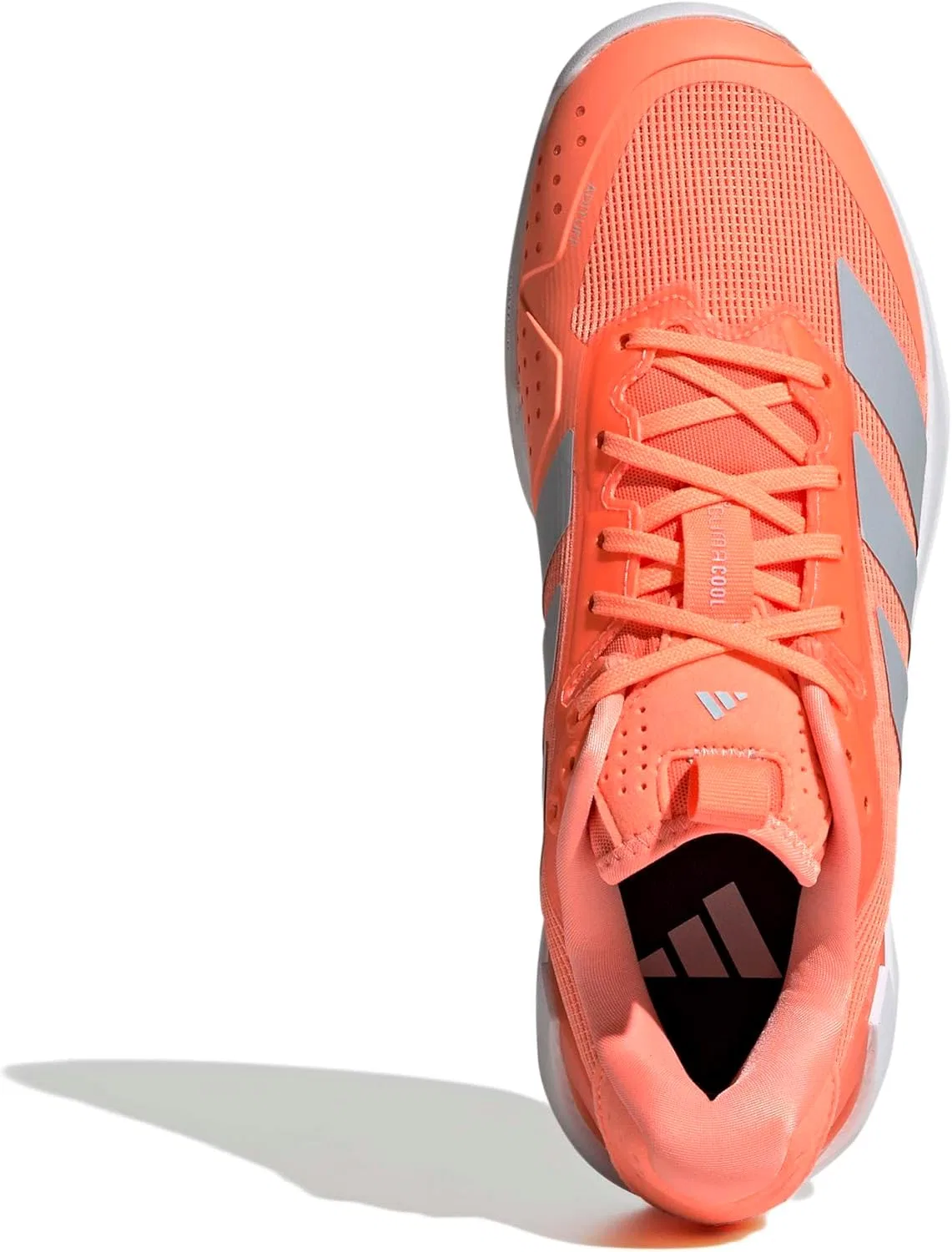 Кроссовки теннисные adidas Adizero Ubersonic 5, Beam Orange/Halo Blue/White — фото 2