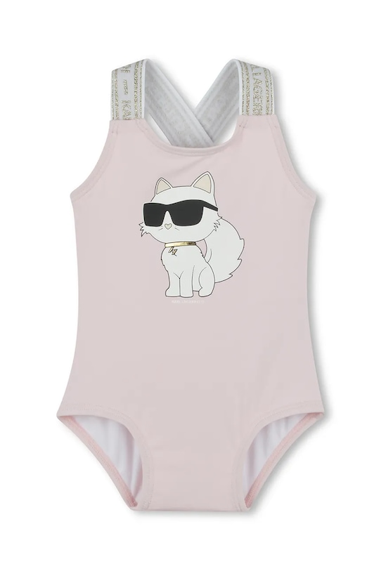 

Детский купальник цельнокроеный Karl Lagerfeld, розовый