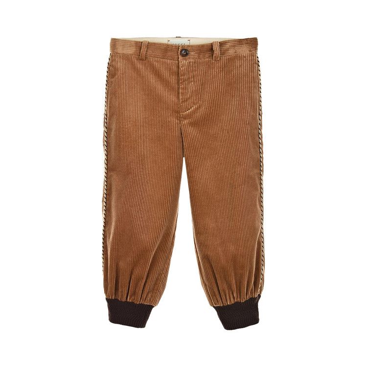 

Джоггеры Gucci Kids Corduroy Joggers, Brown