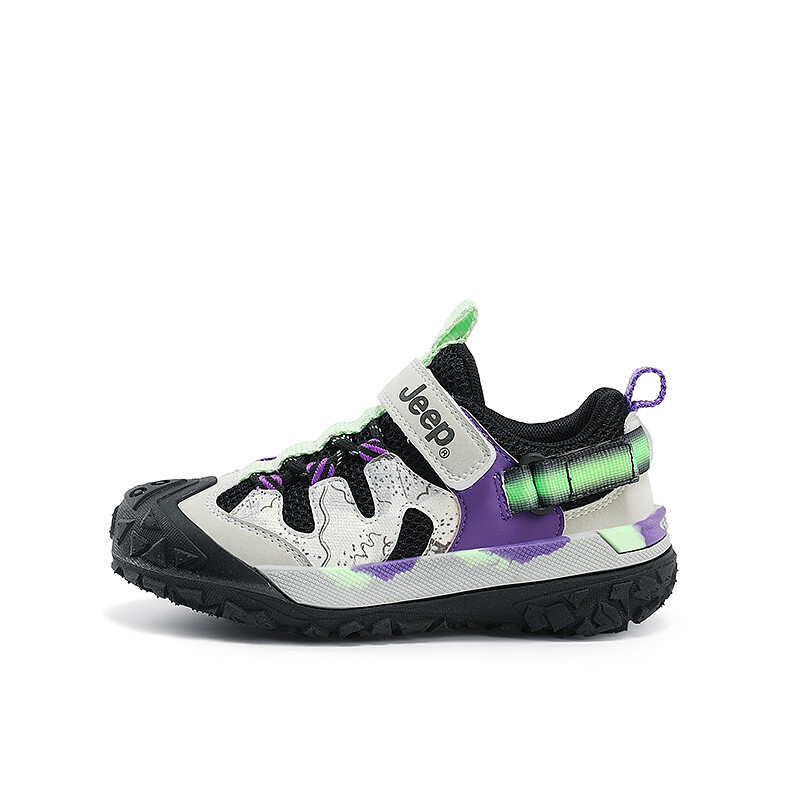 

Кроссовки Jeep Kids Lifestyle Shoes Kids Low-top White/purple/green, черный