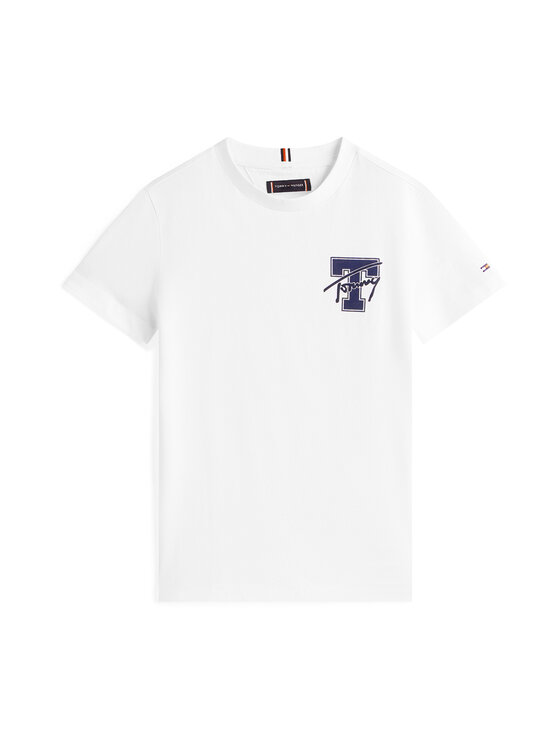 Футболка обычного кроя Varsity Graphic KB0KB09868 Tommy Hilfiger, белый — фото 4