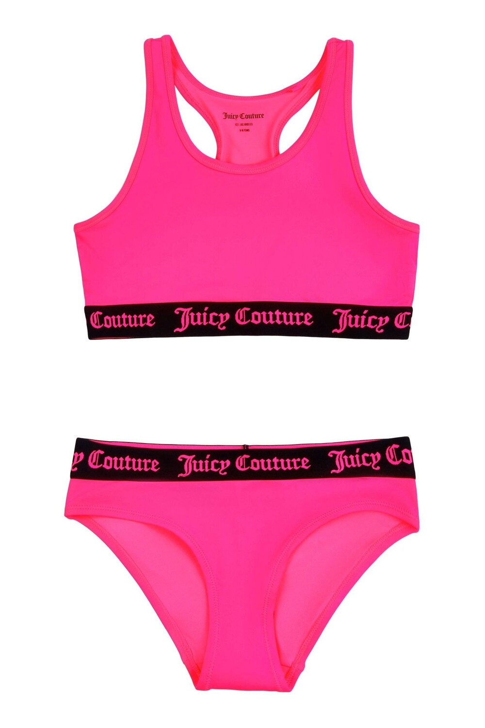

Розовый купальник с логотипом Juicy Couture, розовый