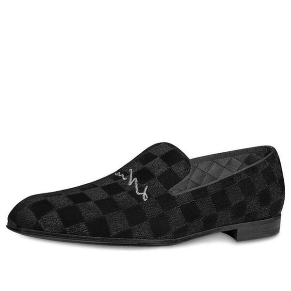 

Кроссовки lv auteuil velvet slip on shoes 'black' Louis Vuitton, черный