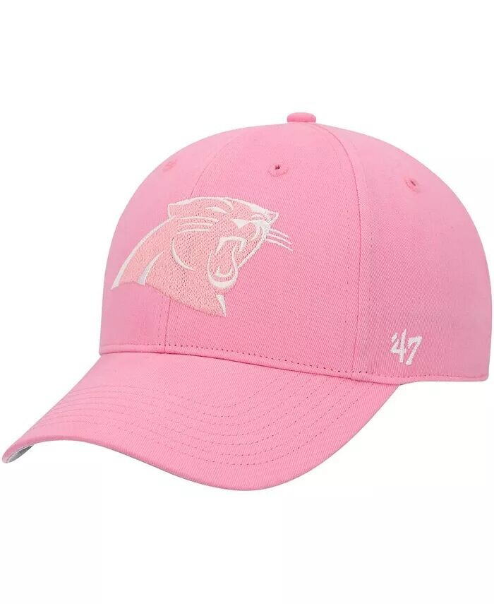 

Регулируемая шапка Big Girls Pink Carolina Panthers Rose MVP '47 Brand, розовый