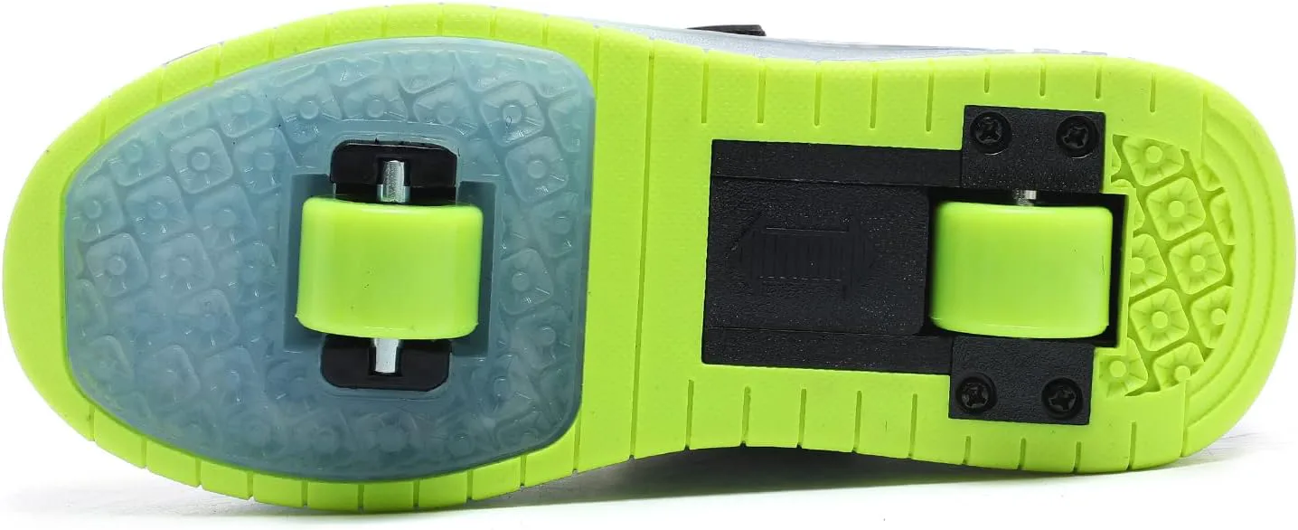 

Заряжаемые роликовые кроссовки BFOEL для мальчиков и девочек 6-14 лет с LED-подсветкой, детские кроссовки для игр на улице, день рождения, черный