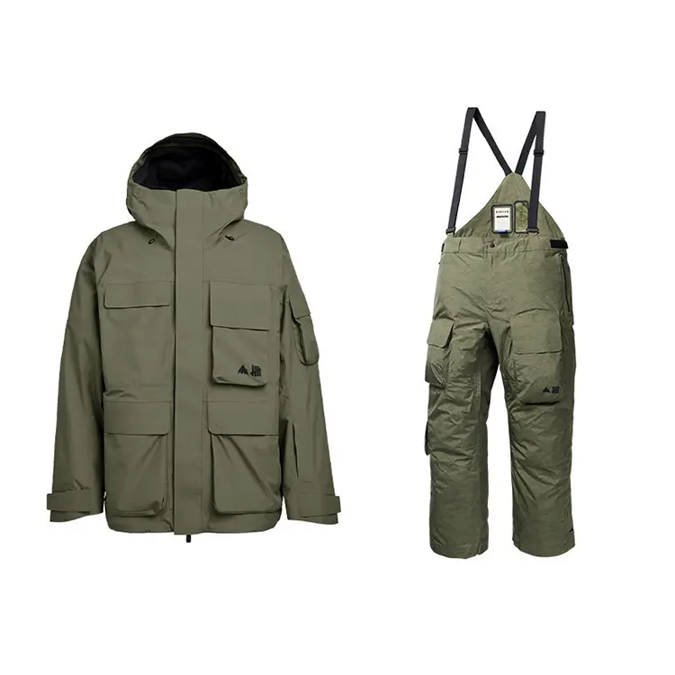 

Комплект лыжного костюма UNDEFEATED Unisex BURTON, set (0b84rg army зеленый top+0e7urg зеленый bottom)