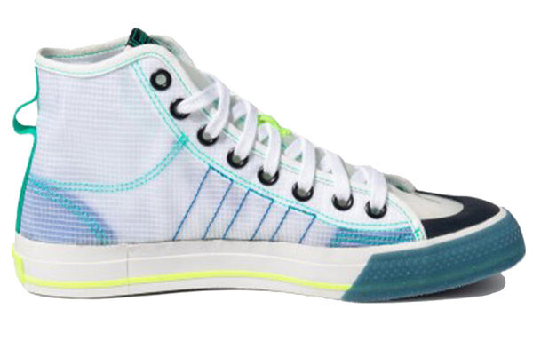 Кроссовки nizza высокие rf Adidas, белый — фото 2