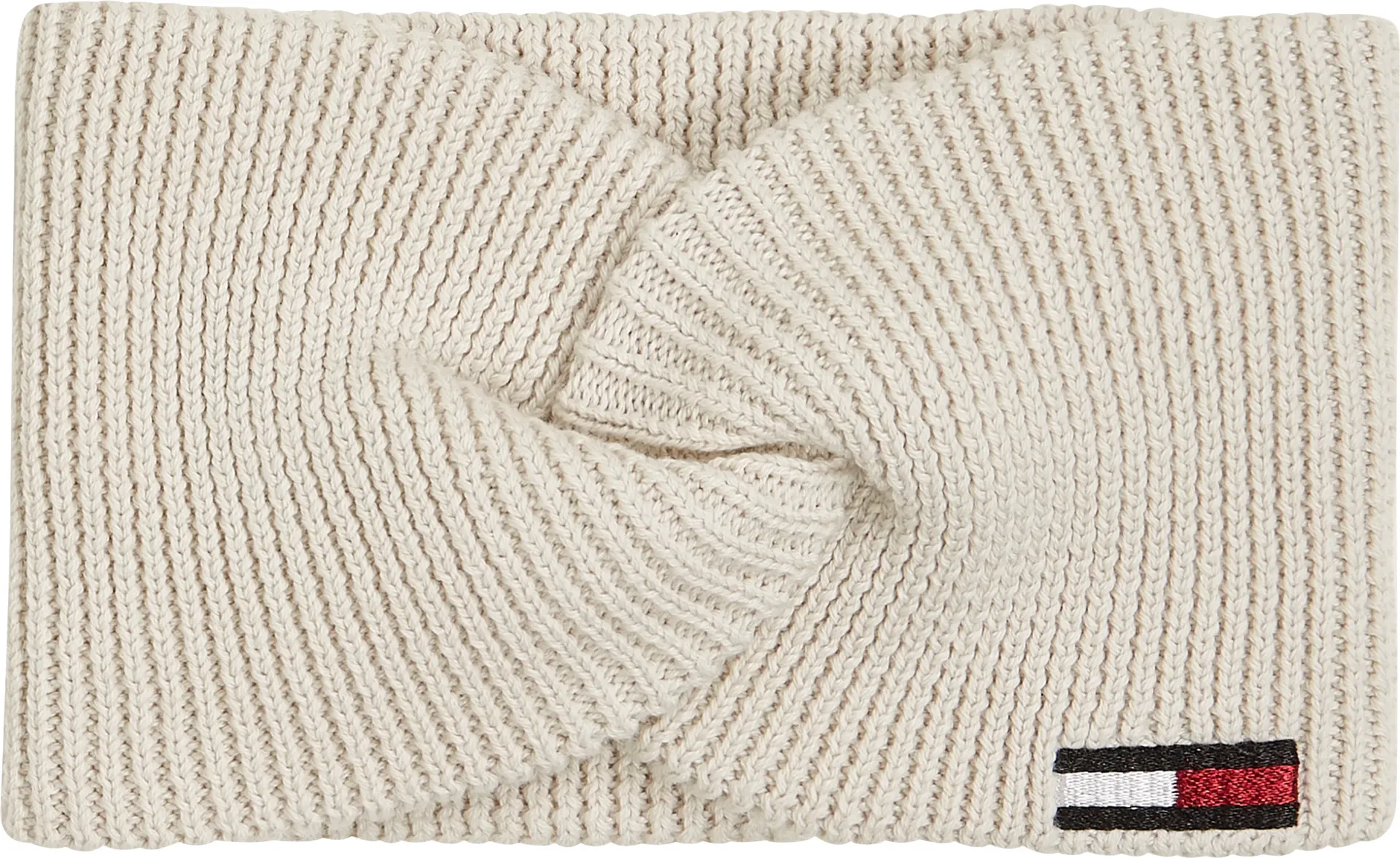 

Повязка на голову Tommy Jeans "TJW ELONGATED FLAG HEADBAND" с вышитым логотипом, цвет Newsprint