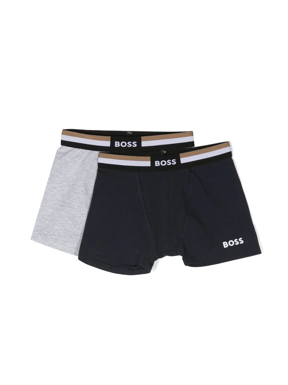 

Комплект из двух боксеров с логотипом BOSS Kidswear, синий