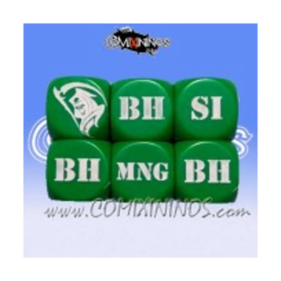

Набор «Травма d6» — зеленый (2), Fantasy Football Miniatures - Dice Sets