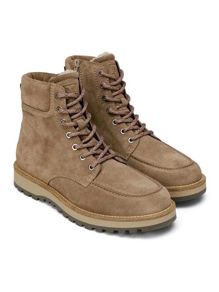 Сапоги из кожи Taupe Marc O'Polo Shoes