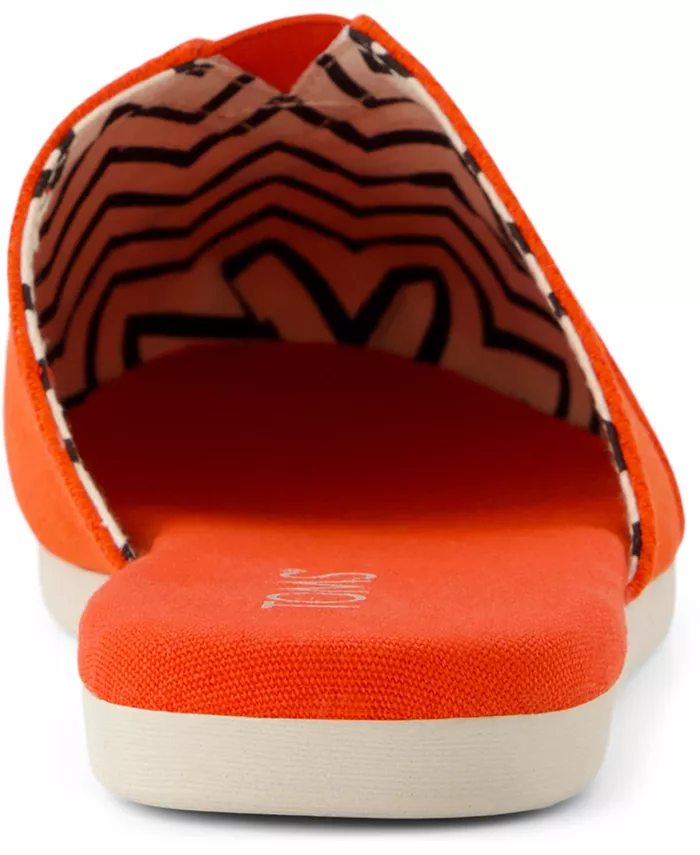 Женские альпаргаты-эспадрильи на плоской подошве без задника TOMS, красный — фото 3