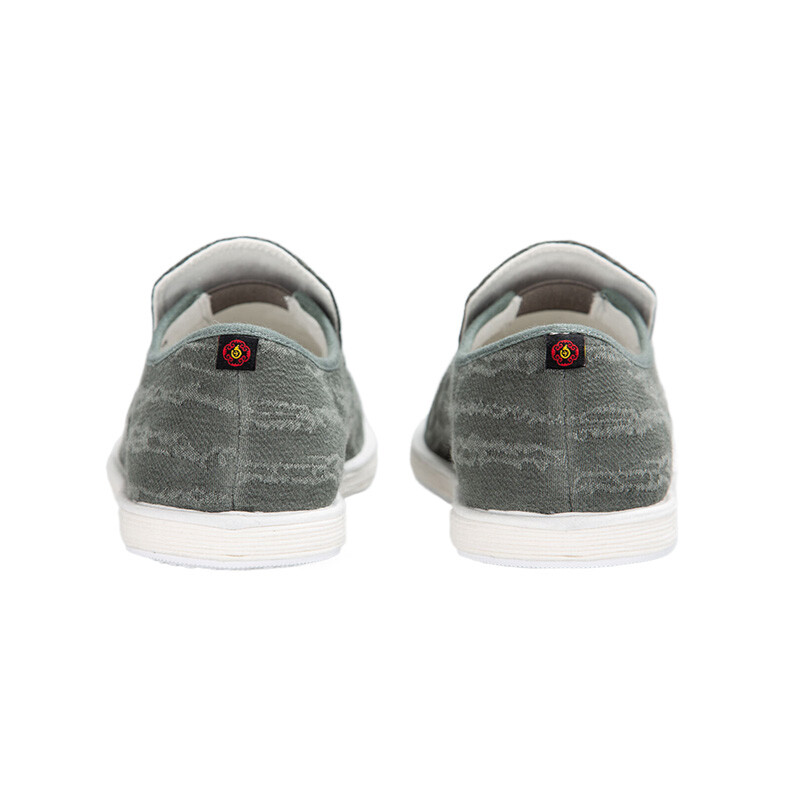 Туфли Men"s Casual Men Low-Top Gray Green Bian Fumao — фото 4