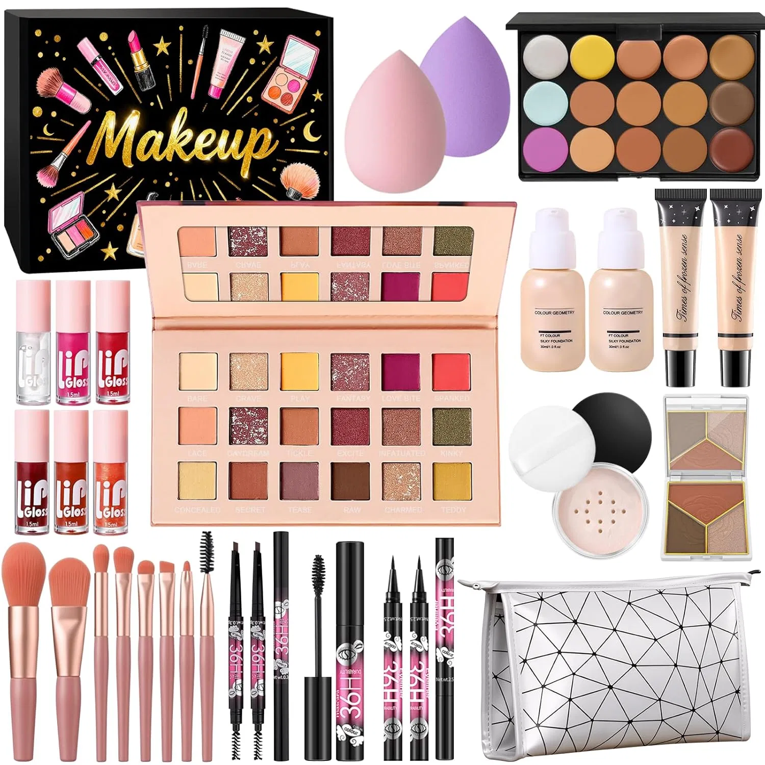 Универсальный набор косметики для макияжа All in One Make Up Set Viugex