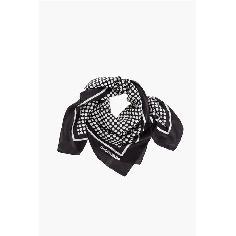 

Шелковый платок в горошек Dsquared2, White