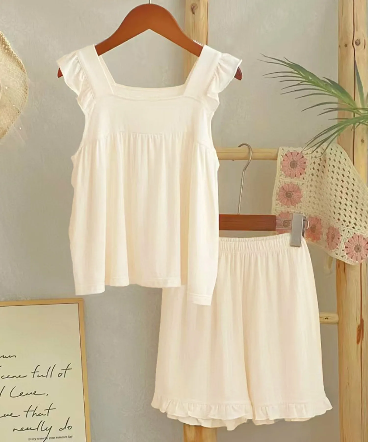 Комплект домашней одежды Aimoha Kids, Light beige — фото 4