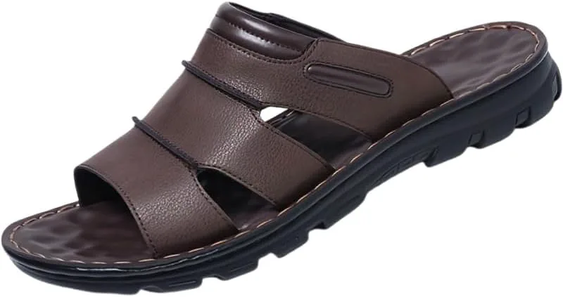 Men's summer large-sized сандалии - anti-slip and durable, comfortable and casual, stylish and breathable Clolinde, темно-коричневый — фото 4