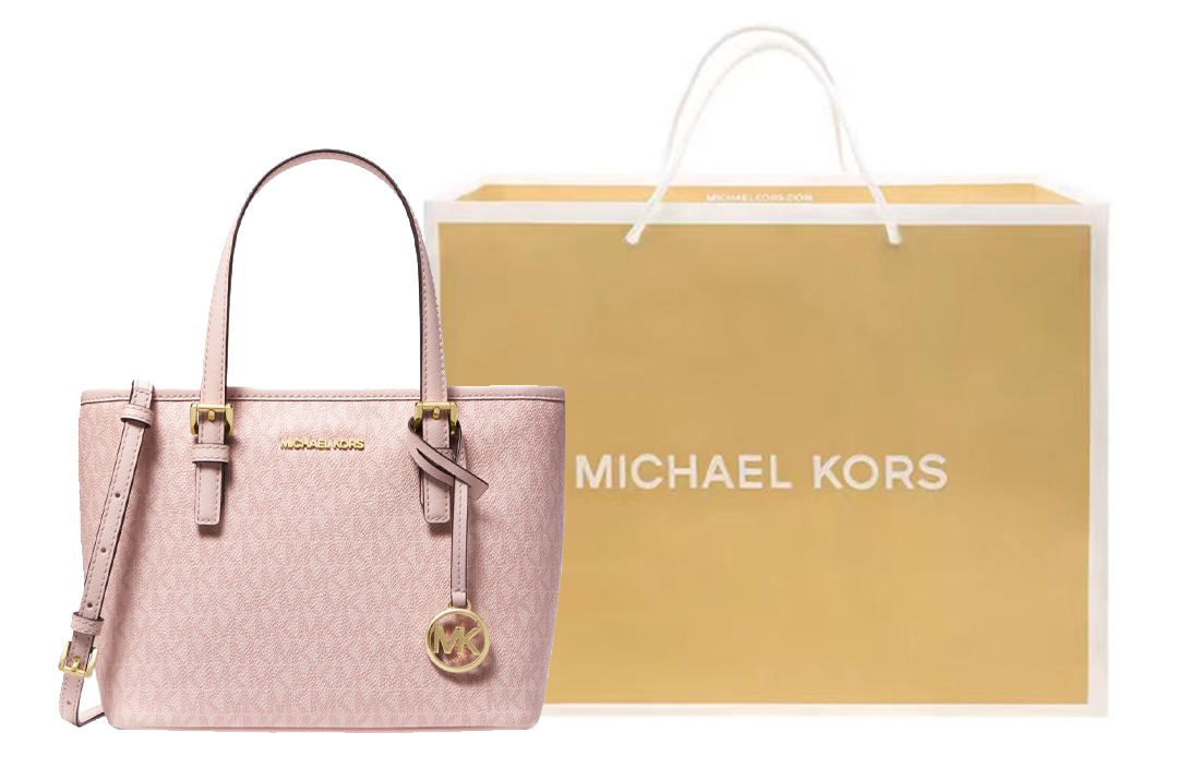 

MICHAEL KORS Дамская холщовая сумка через плечо кроссбоди мини розовая