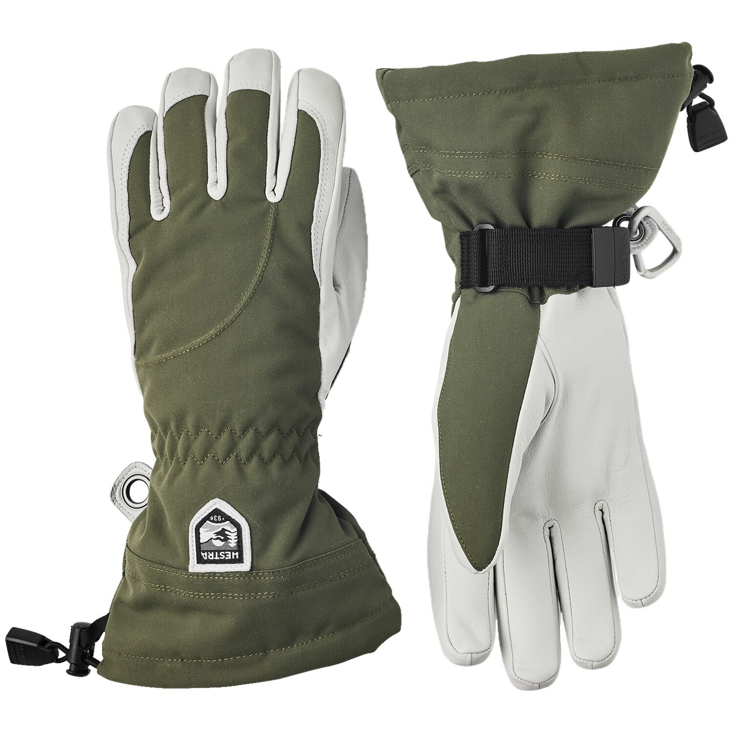 

Перчатки Hestra Heli, цвет Olive/Off White