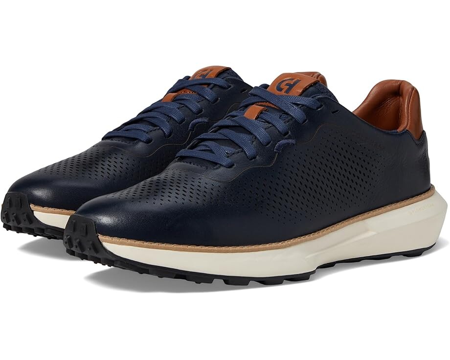 

Кроссовки Cole Haan Grandpro Ashland Laser Perf Sneakers, цвет Navy Blazer/British Tan/Ivory