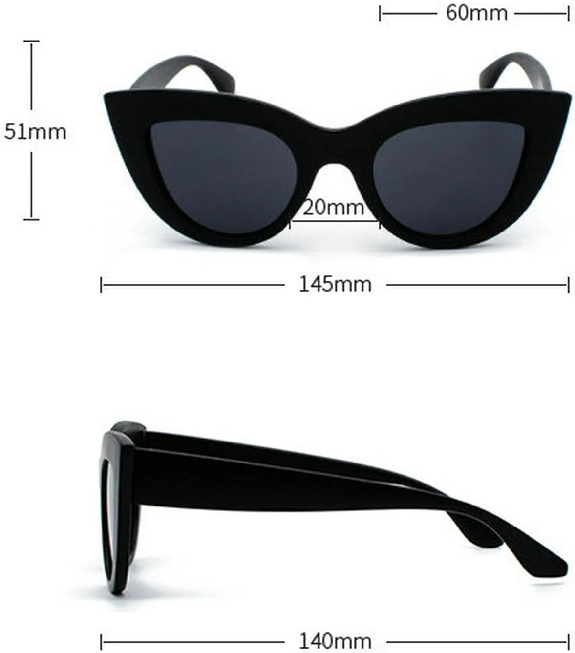 

Солнцезащитные очки COTIA «Кошачий глаз» с бриллиантами, модные, со стразами, в винтажной оправе, для женщин и мужчин, с защитой от УФ-излучения UV400, Black2