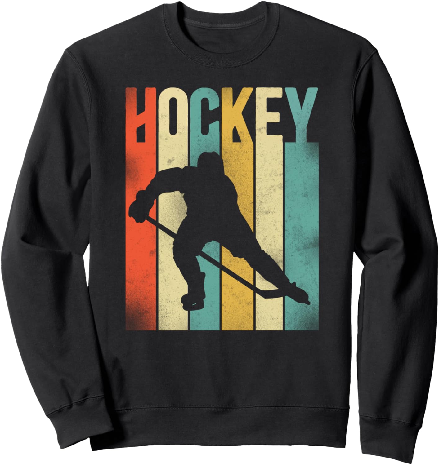 

Винтажная ретро-толстовка для хоккея на льду Ice Hockey Player Hd0, черный