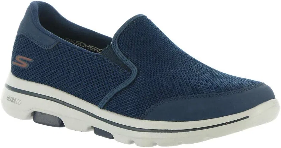 Мужские слипоны Skechers Go Walk 5 Apprize, Navy 2 — фото 3