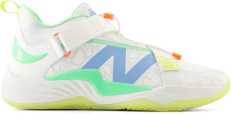 Кроссовки для бейсбола New Balance Unisex-Adult FuelCell Lindor V2 Turf, Optic White/Neon Dragonfly/Cosmic Pineapple — фото 2
