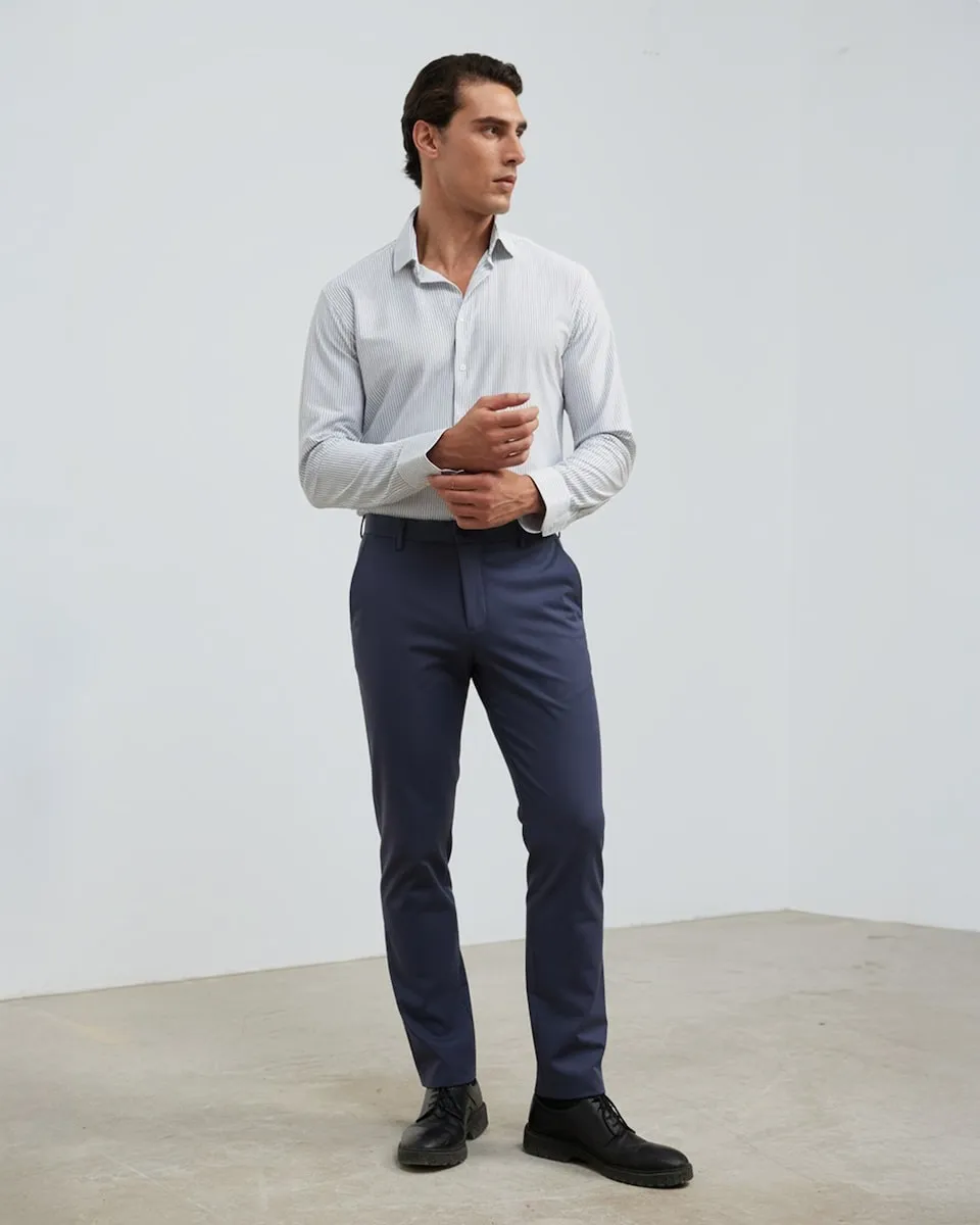 

Мужские брюки кроя tapered синего цвета Sepiia