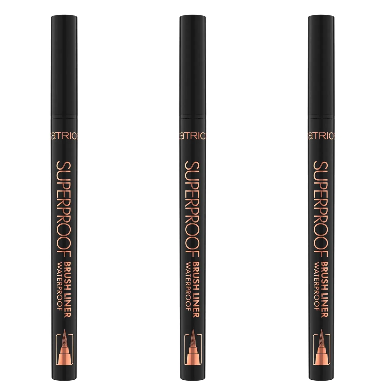 Водостойкая подводка-лайнер «Superproof Brush Liner» №010 от Catrice Catrice, 010 Midnight Black