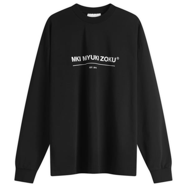 

Футболка с длинным рукавом Mki linear Mki Miyuki-Zoku, черный