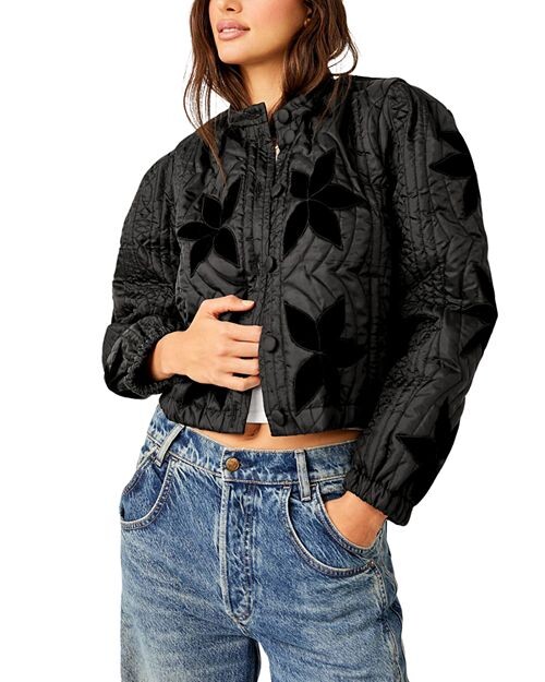 

Стеганая куртка Quinn Free People, цвет Black