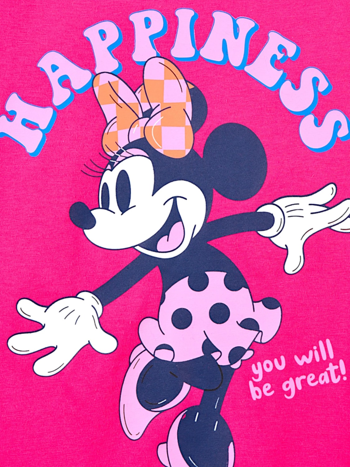 Disney Minnie Mouse Лонгслив 'Langarmshirt' в темно-розовом цвете — фото 3