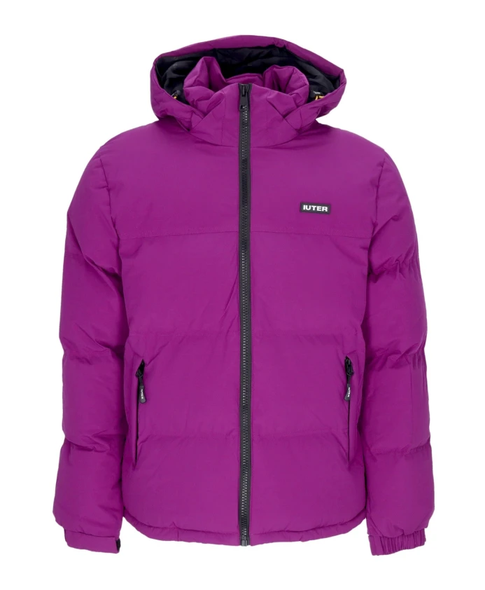 

Фиолетовая пуховая куртка с регулируемым капюшоном Iuter, фиолетовый