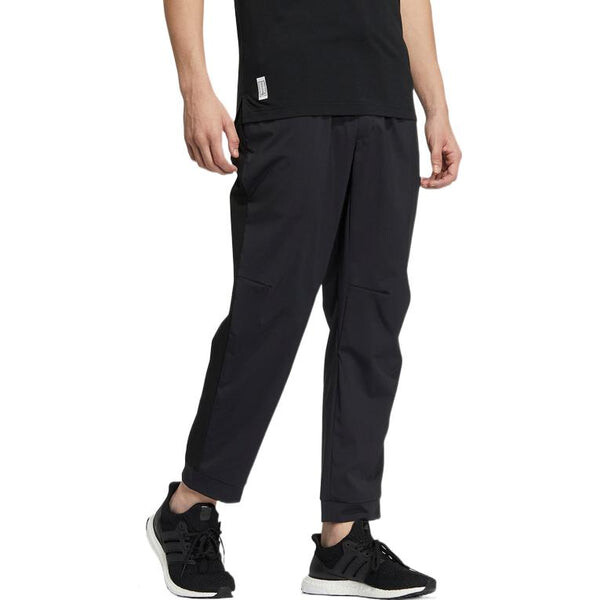 Спортивные штаны Men's adidas Wj Pnt Solid Color Logo Elastic Woven Sports Pants/Trousers/Joggers Black, мультиколор — фото 3