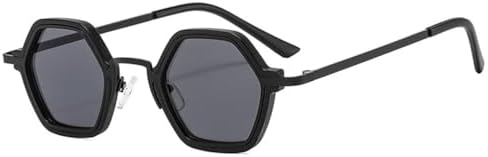 

Ретро-солнцезащитные очки Polygon для женщин, модные очки с прозрачными линзами Ocean Gradient, мужские солнцезащитные очки в стиле панк с защитой от УФ-излучения UV400 MTZJH, Black Grey