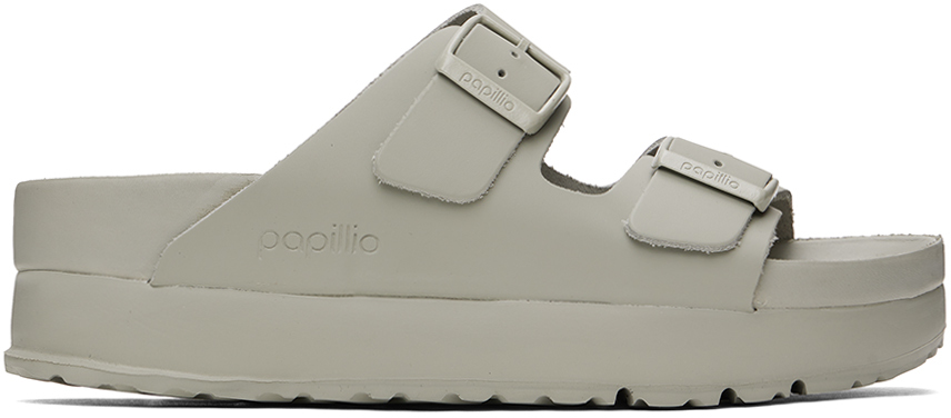 Серые сандалии Arizona Flex Platform Birkenstock