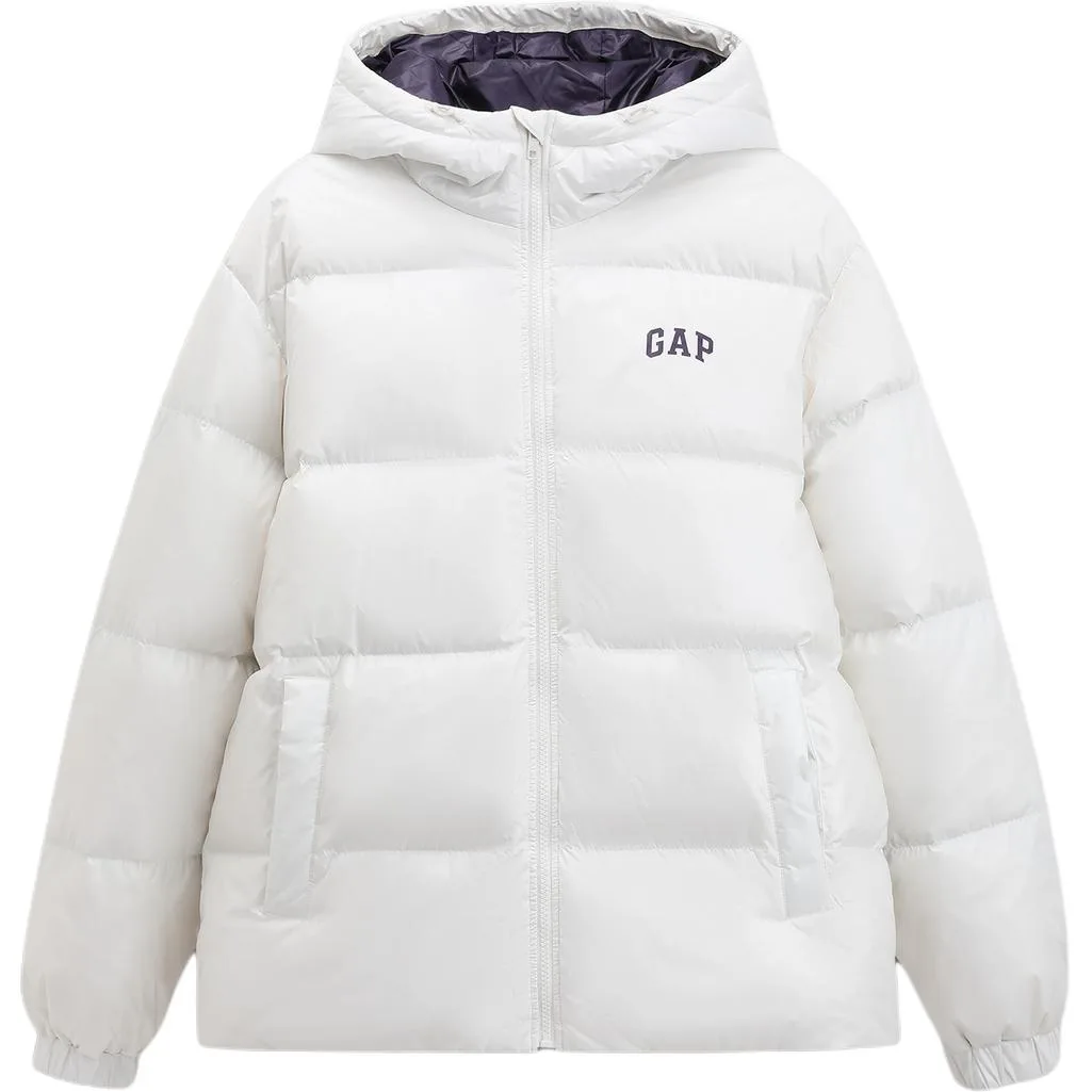 Пуховик Small Cube унисекс GAP, айвори белый