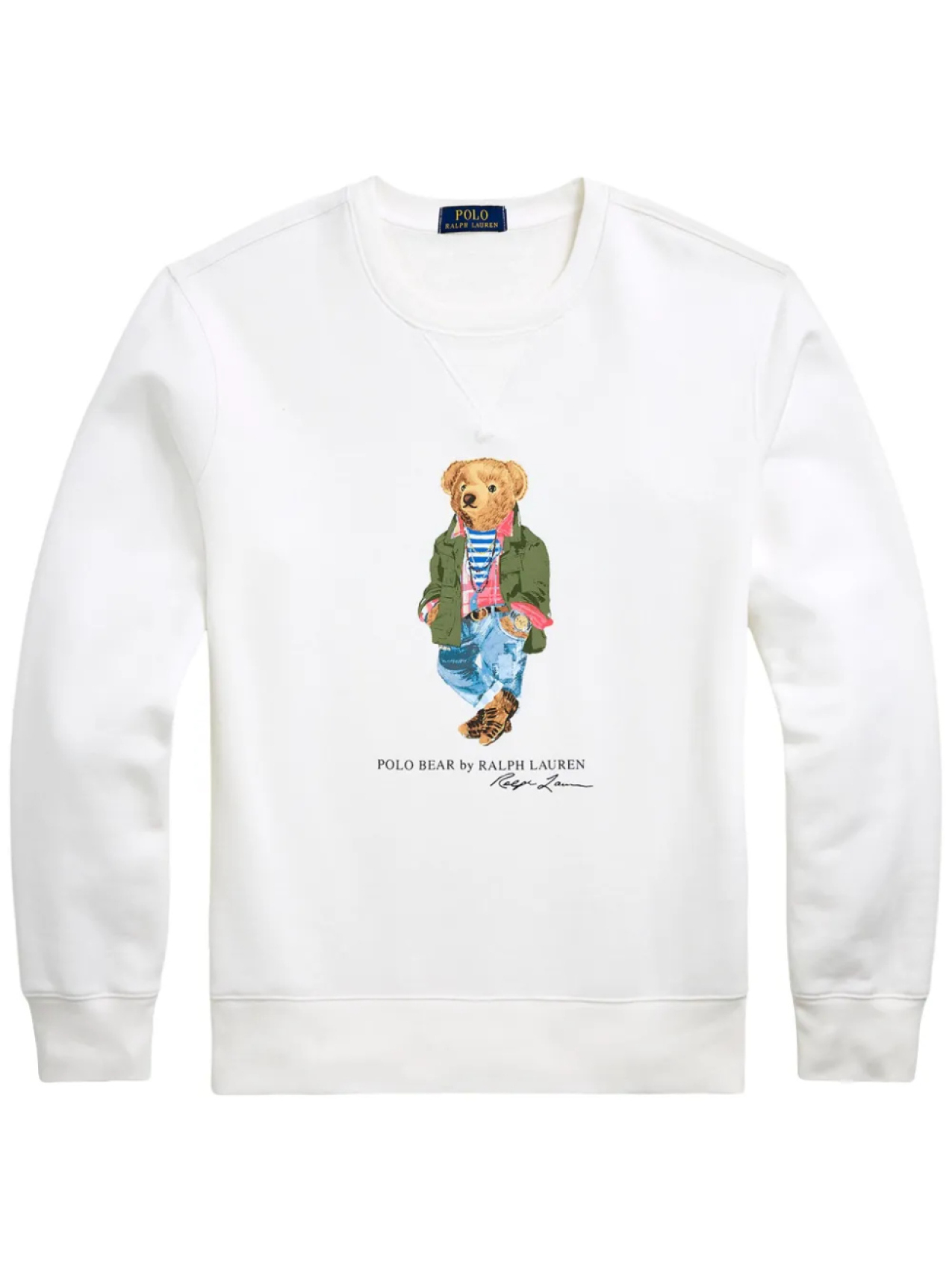 

Polo Ralph Lauren толстовка с узором, белый