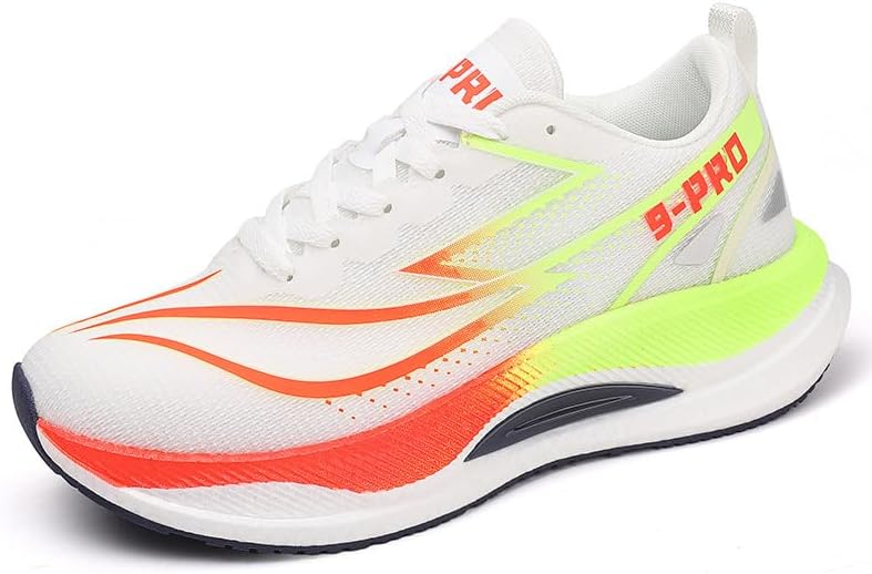 

Мужские беговые кроссовки с широким носком, дышащие сетчатые кроссовки с поддержкой свода стопы, противоскользящие для ходьбы, тенниса и тренировок в зале Generic, белый