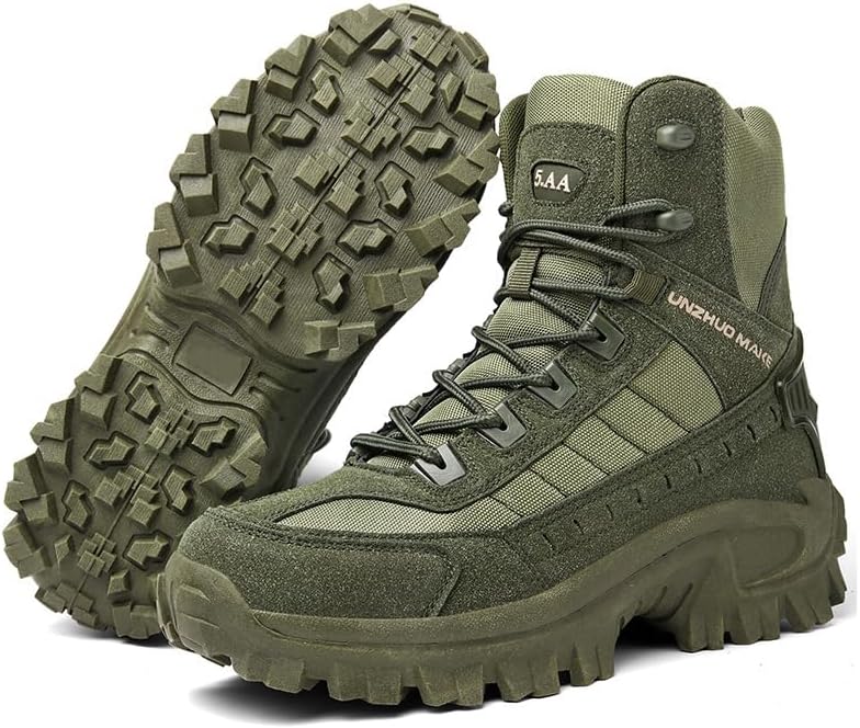 

Мужские модные водонепроницаемые кроссовки Cubicbee, прогулочные повседневные обувь, легкие беговые кроссовки, спортивные обувь для тренажерного зала, противоскользящие походные и тактические ботинки, зеленый