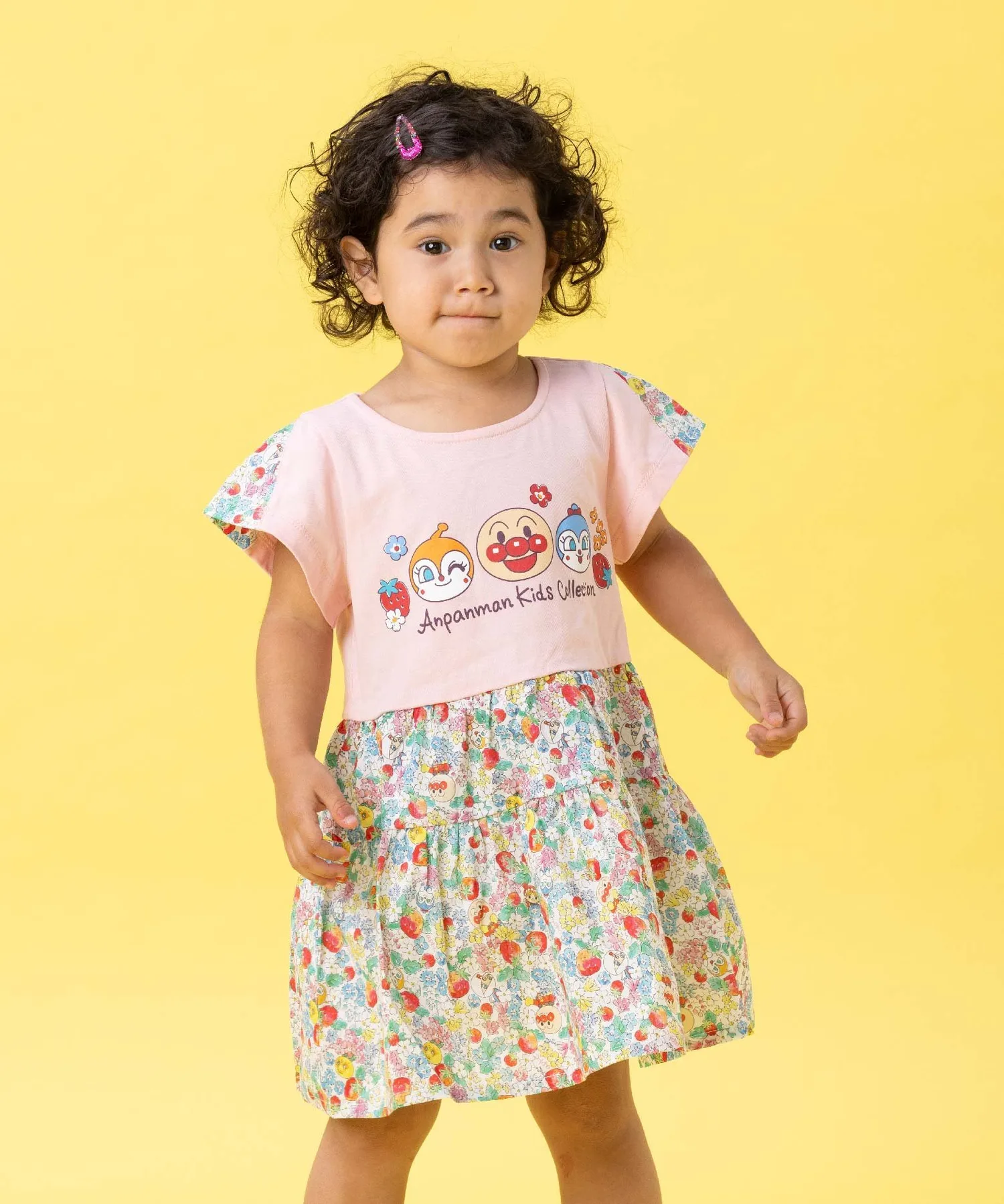 APKC/(K) Платье с клубничным принтом Anpanman Kids Collection, pink